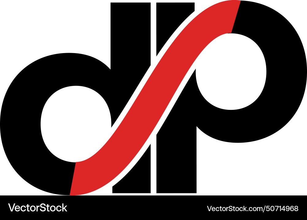 Dp-logo-design-tutorial Vector Image
