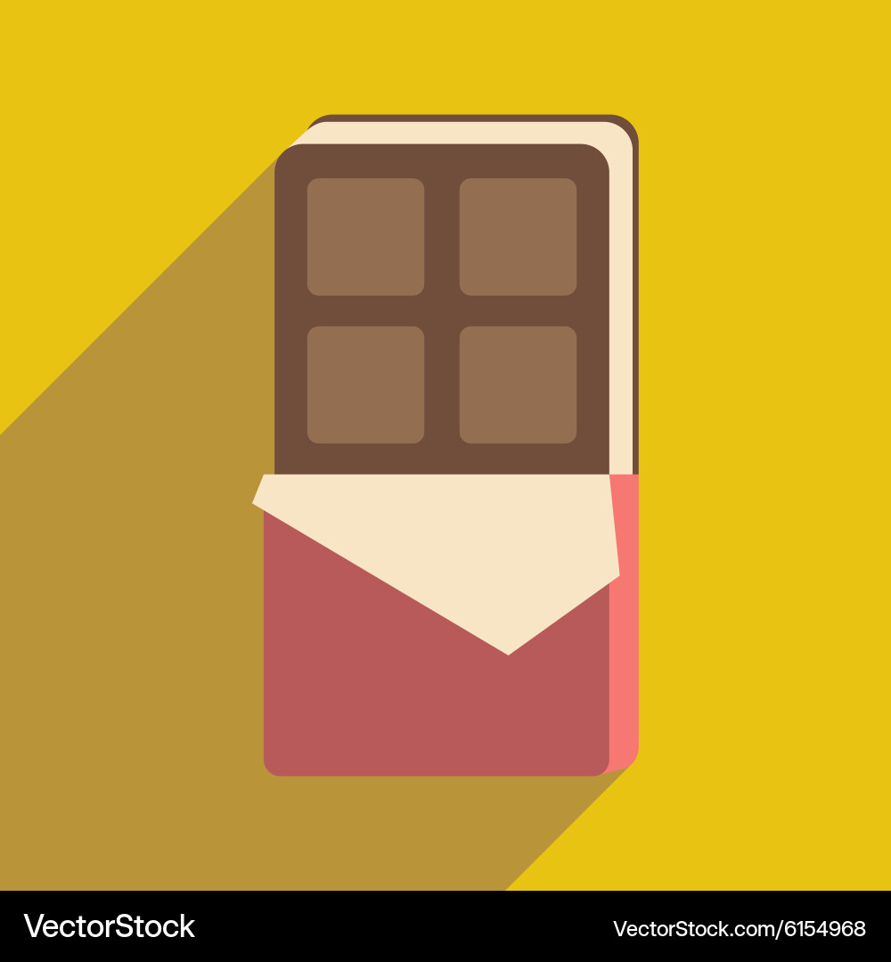 Flat with shadow icon and mobile application ice vector image