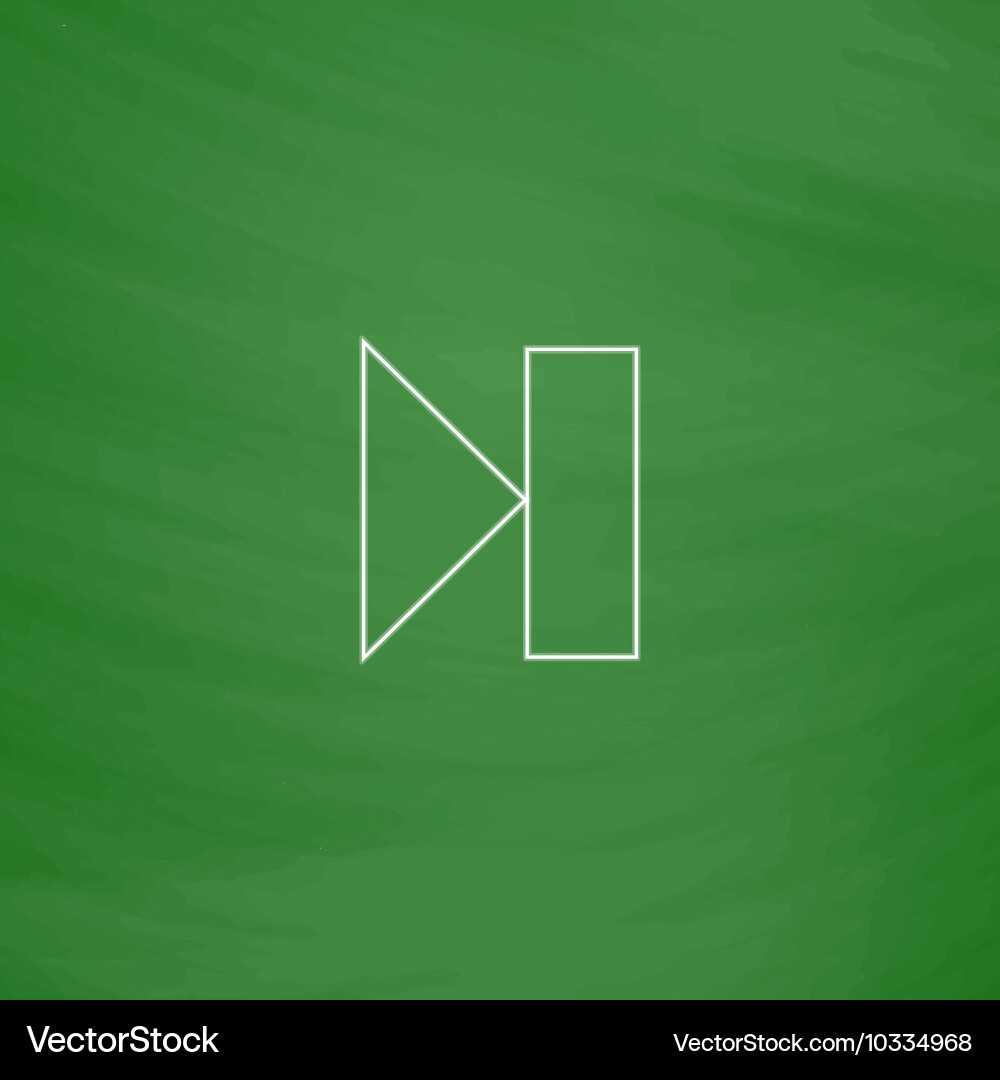 Next track button computer symbol vector image