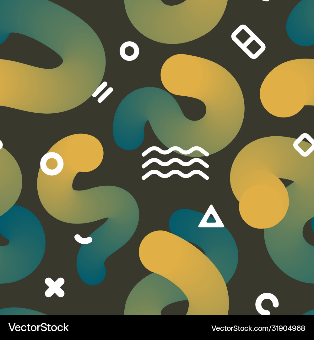Seamless endless pattern with fluid colorful Seamless endless pattern with fluid colorful vector image