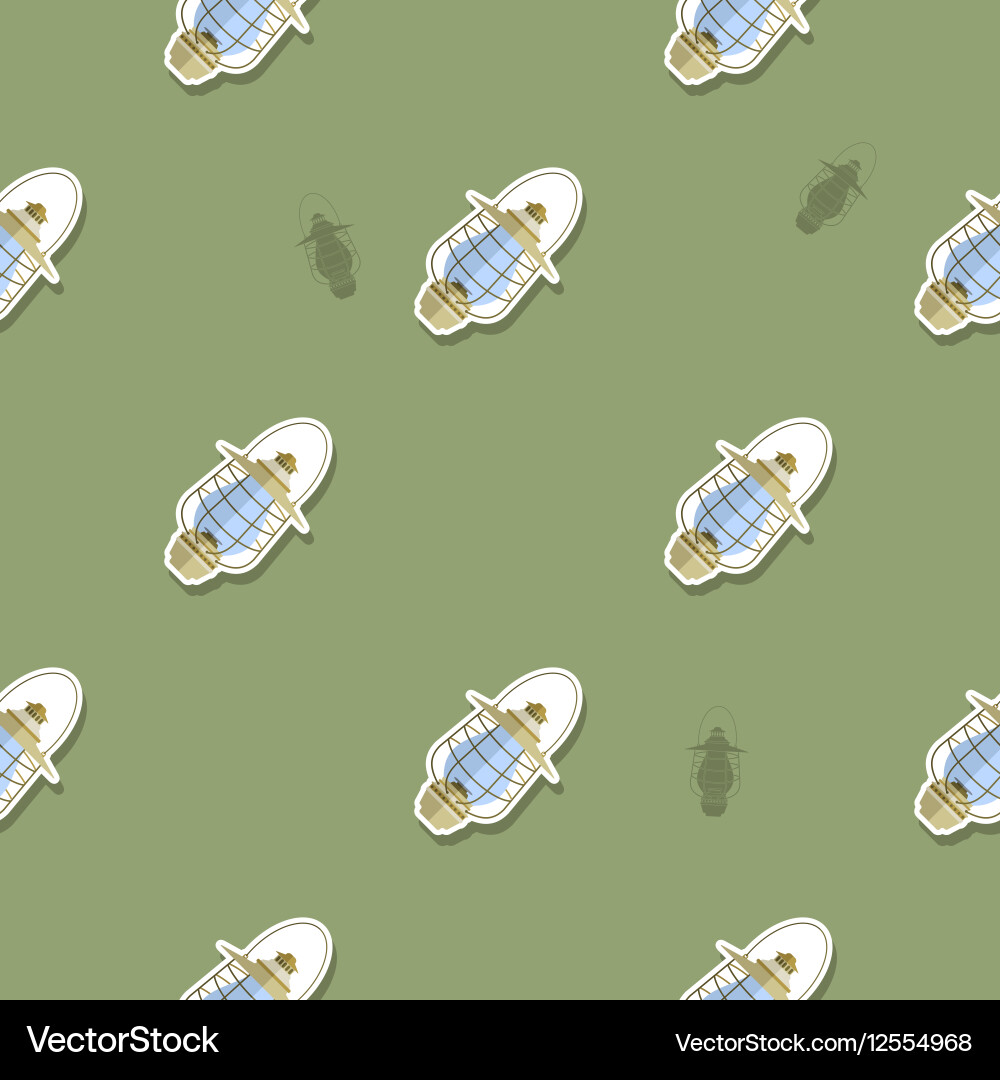 Seamless pattern with lanterns Vector Image
