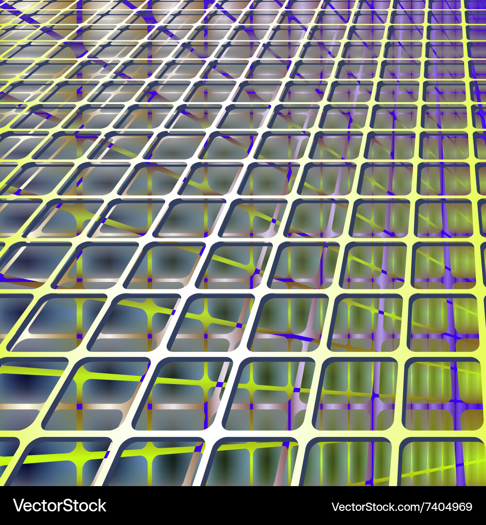 Abstract lattice future technology structure Vector Image
