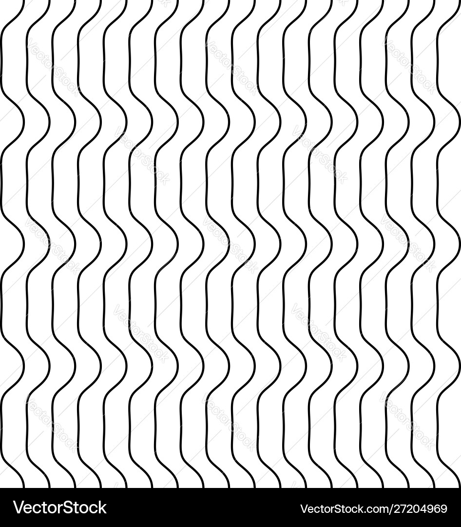Abstract wavy waving zigzag lines element Vector Image