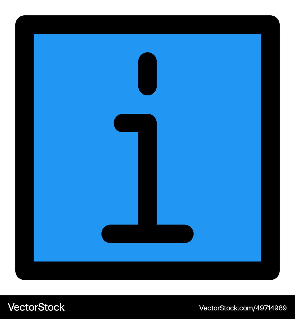 An indication of the information source Vector Image
