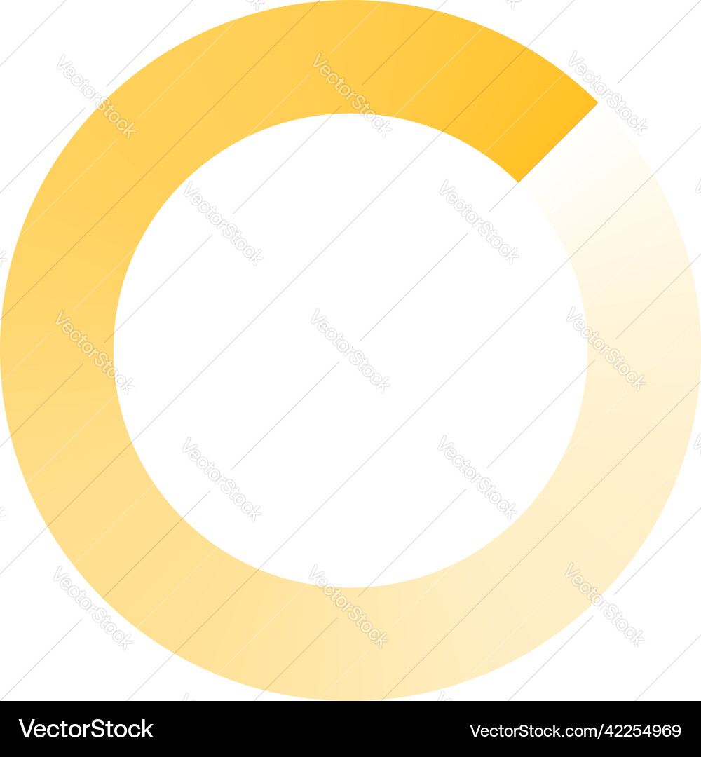Circle preloader buffer shape circular progress Vector Image