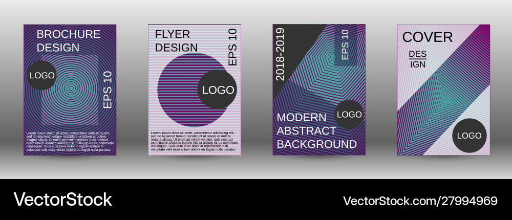 Creative backgrounds with abstract gradient linear Vector Image