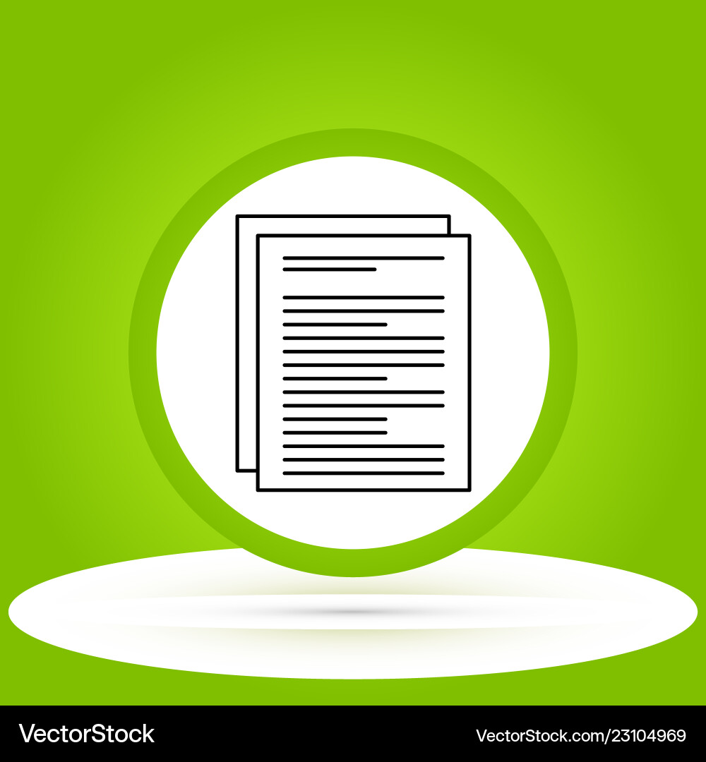 Document icon in creative design with elements Vector Image