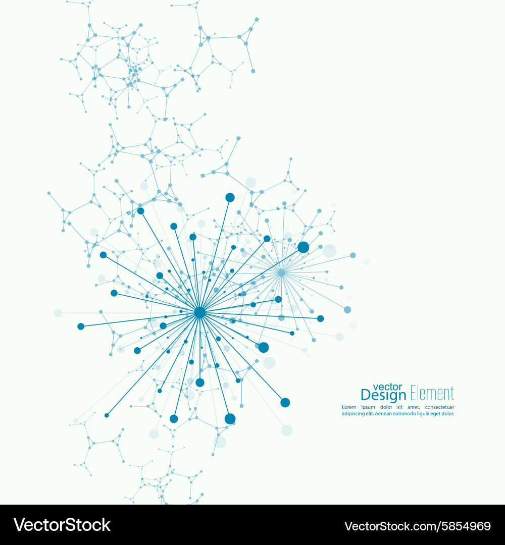 Dynamic Particle Network vector image