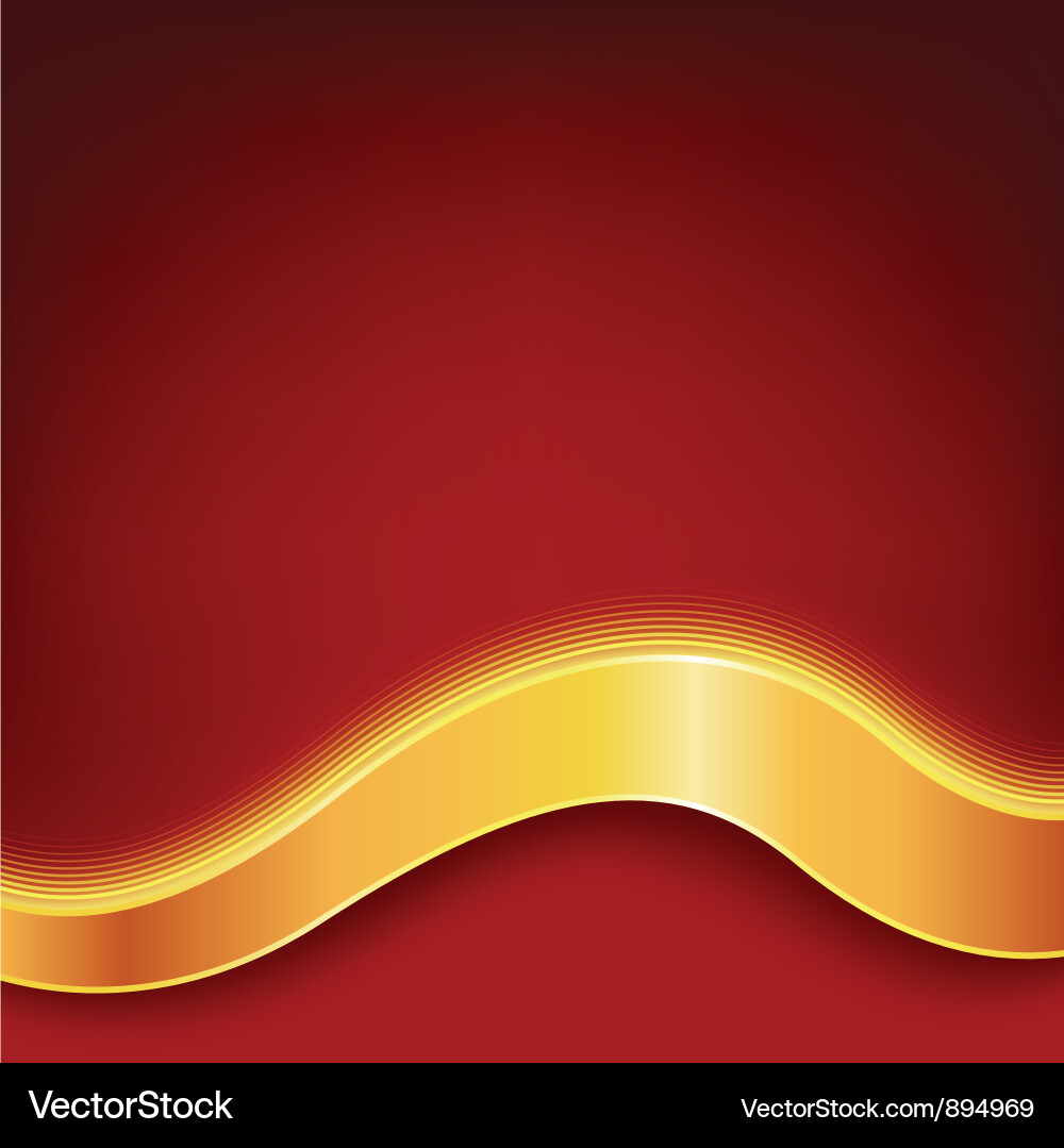 Dynamic Red Curve Background vector image