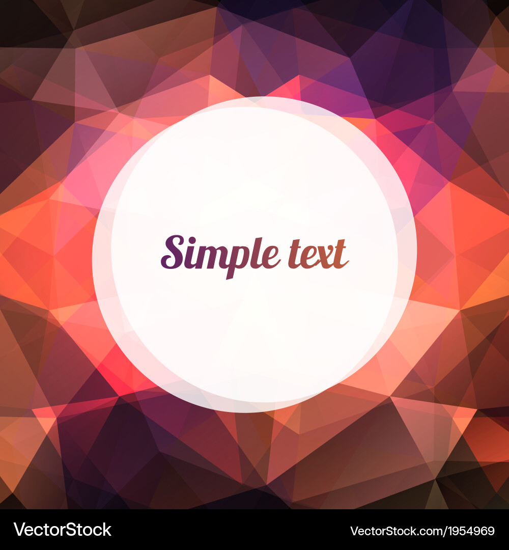 Geometric pattern with triangle vector image