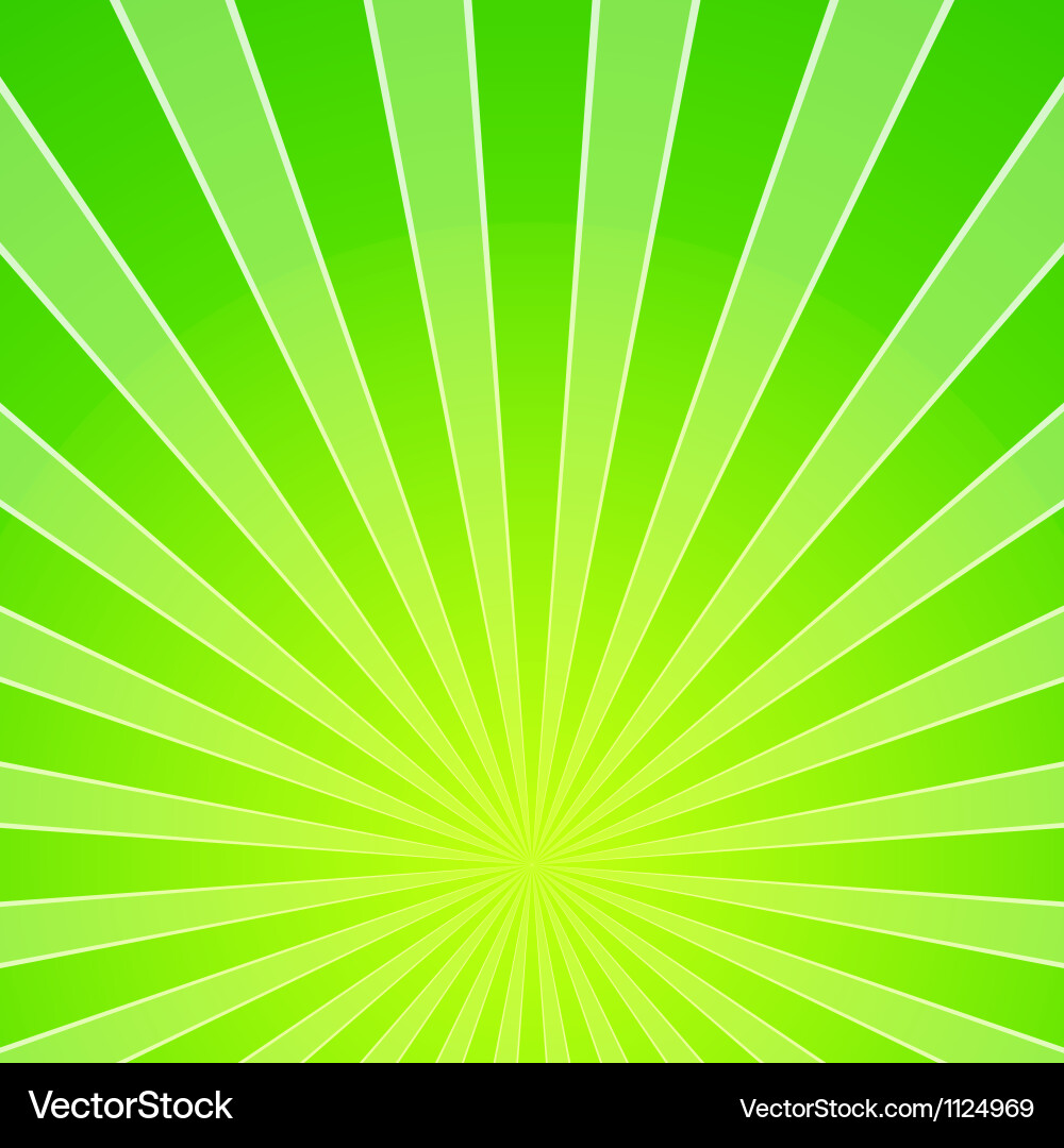 Green light beam background Royalty Free Vector Image