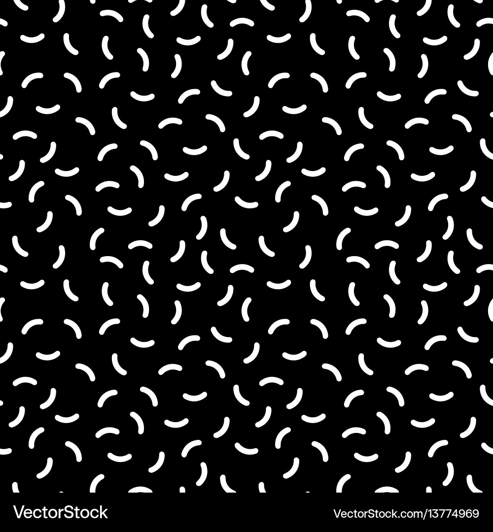 Memphis Style Retro Pattern vector image