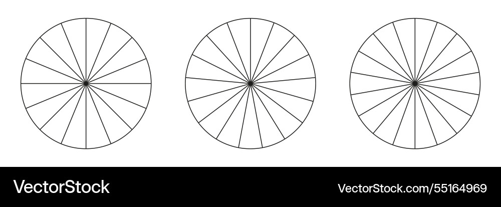 Pie chart diagram set simple business Pie chart diagram set simple business Vector Image