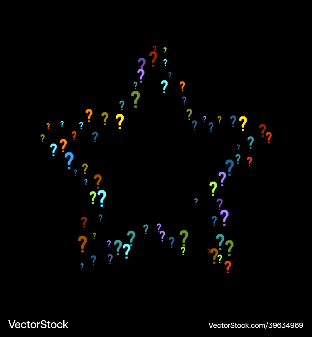 Question marks quiz doubt poll query public vector image