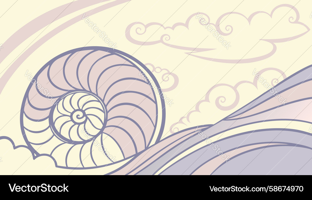 Abstract spiral swirl pattern background dynamic Vector Image