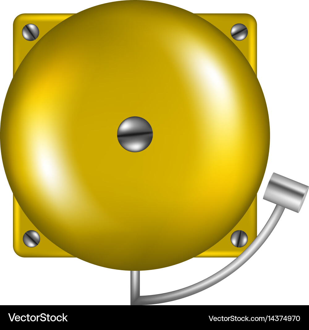 Alarm in retro design Vector Image