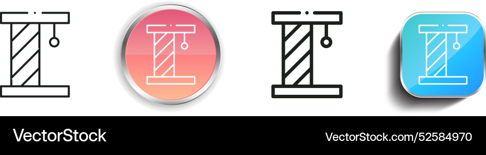 Cat toy icon thin linear regular and button style vector image
