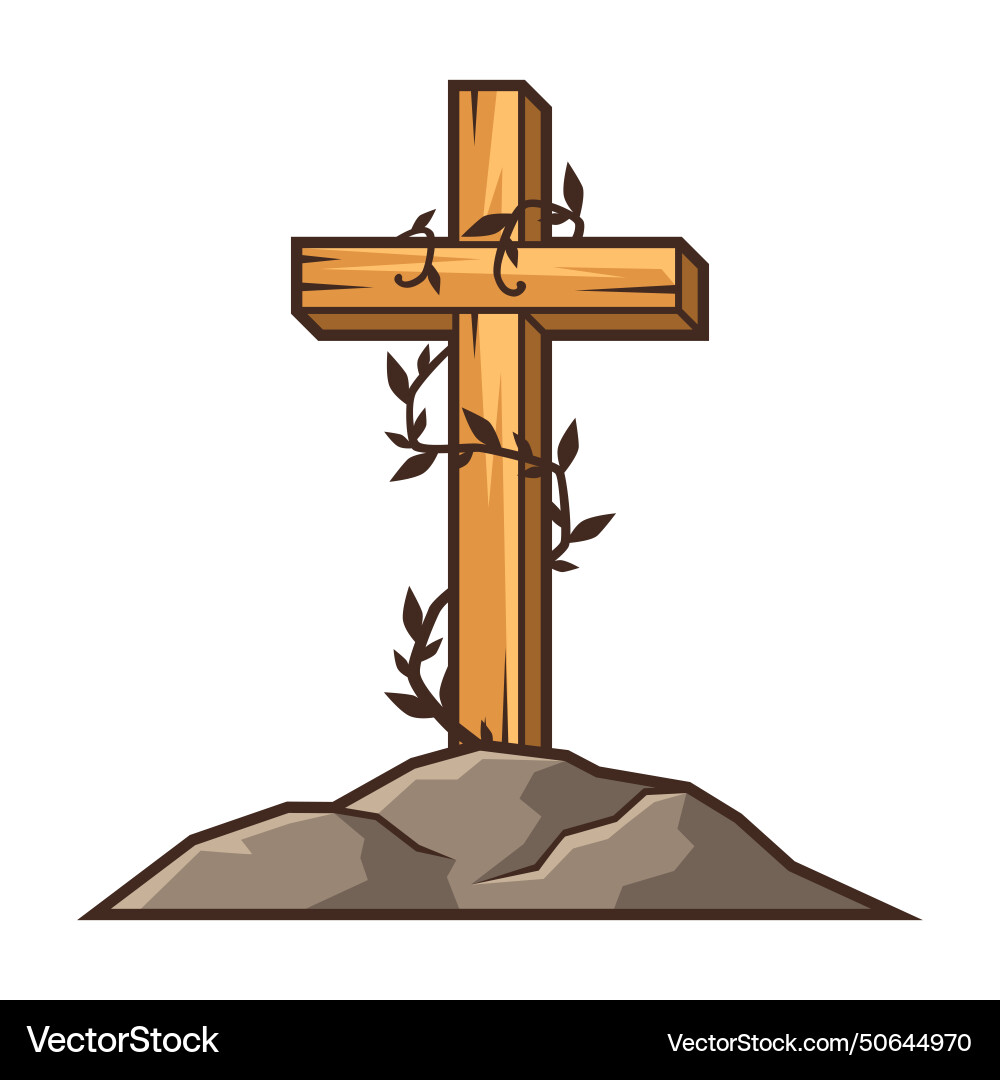 Christian Holz Kreuz glücklich Ostern Bild Christian Holz Kreuz glücklich Ostern Bild vektorbild