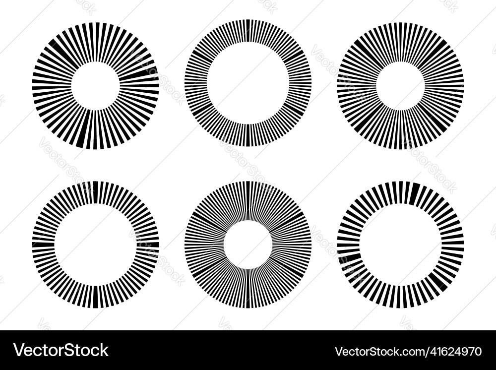 Circular Shape Elements vector image