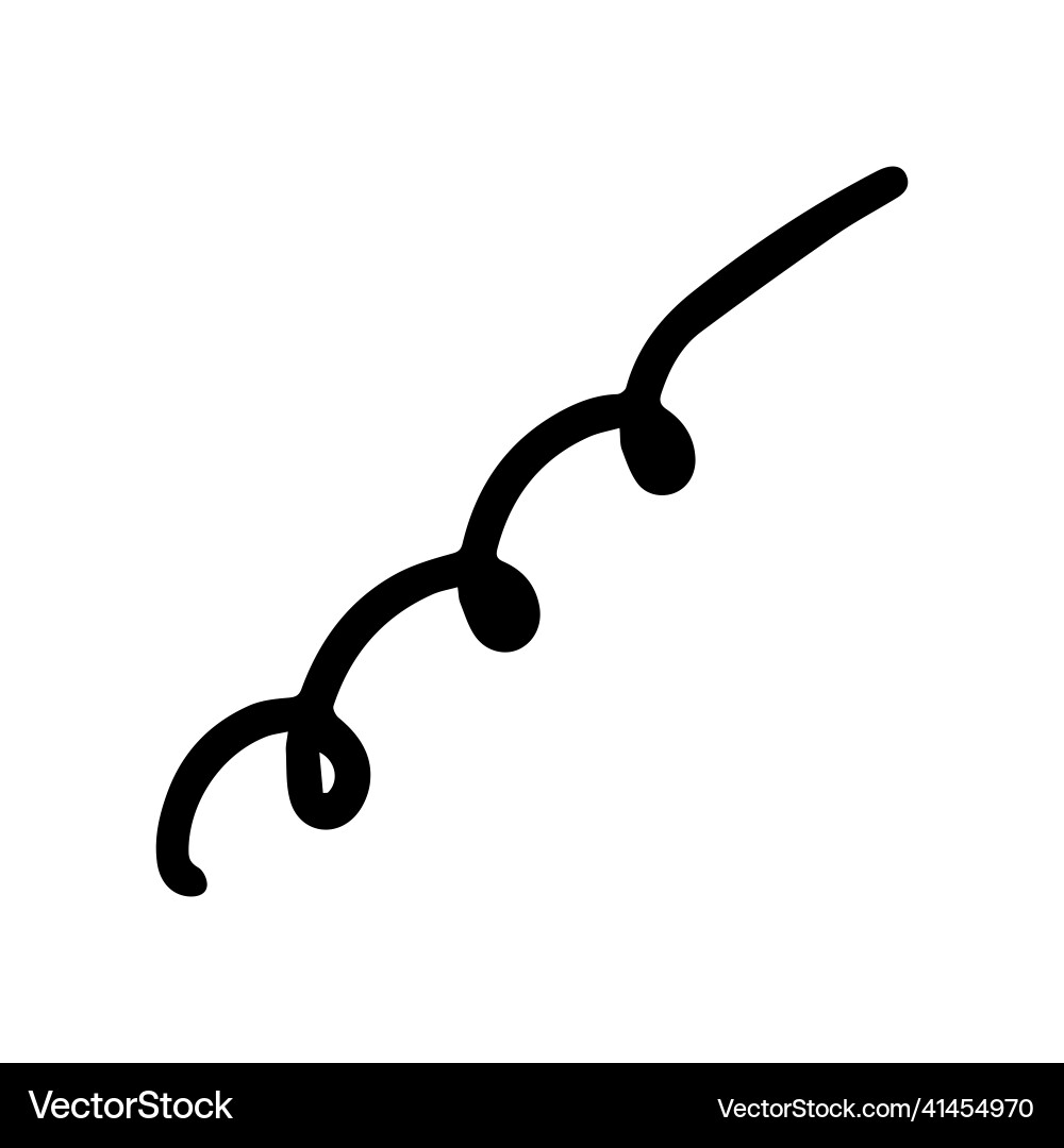 Curls abstract scribble with hand drawn line Curls abstract scribble with hand drawn line vector image
