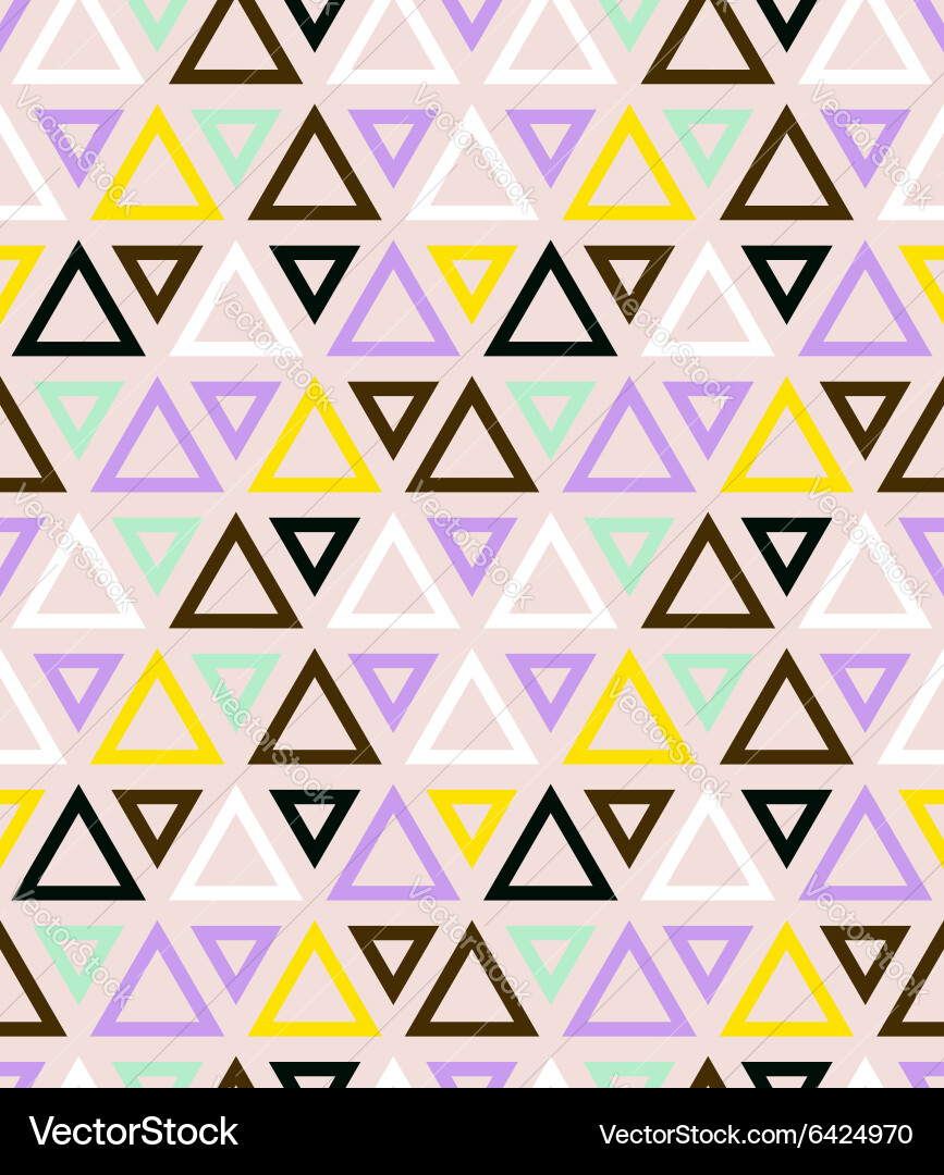 Geometric Triangle Pattern vector image