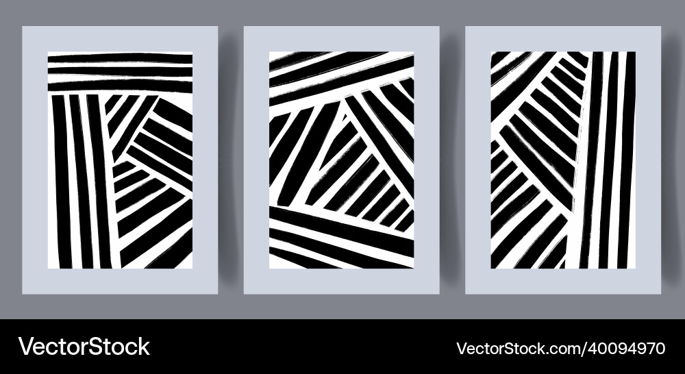 Scandinavian abstract print set Scandinavian abstract print set vector image