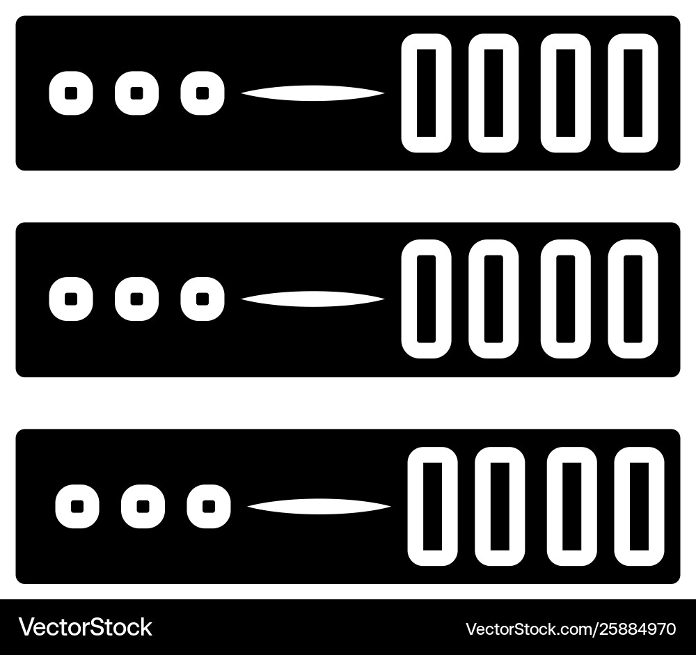 Server data web hosting isolated flat mobile vector image