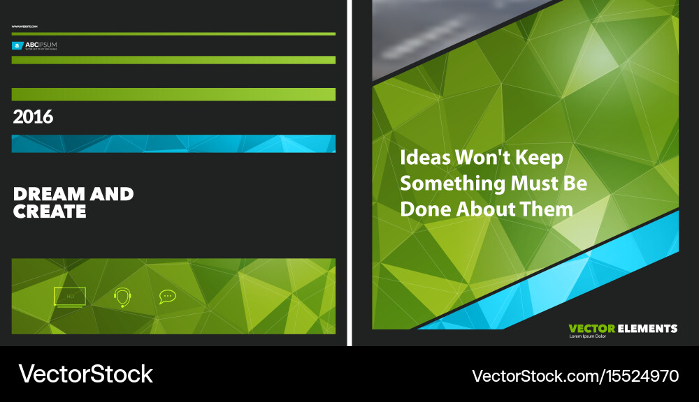 Set of abstract design elements for graphic vector image