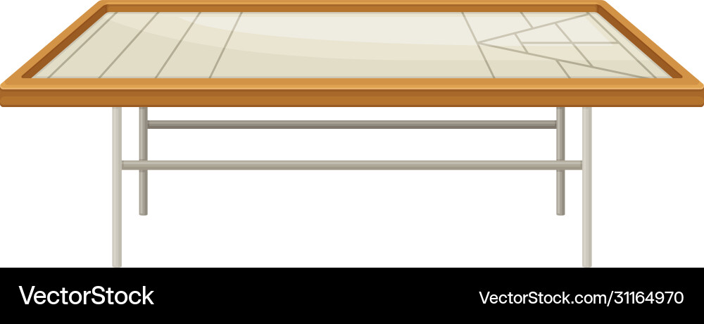 Table with marking for tabletop game Vector Image