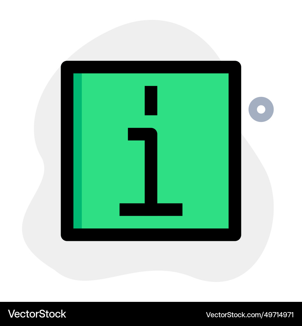 An indication of the information source vector image