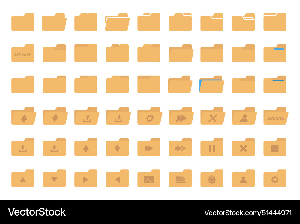 Desktop interface window with folders isolated Desktop interface window with folders isolated vector image