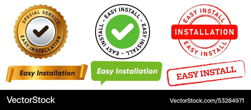 Easy installation service install update software Easy installation service install update software vector image