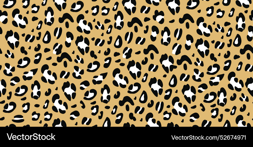 Leopard seamless pattern animalistic print Leopard seamless pattern animalistic print vector image