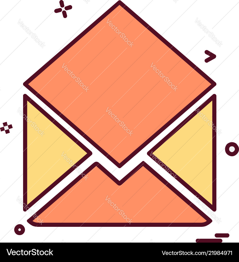 Message icon design Message icon design Vector Image
