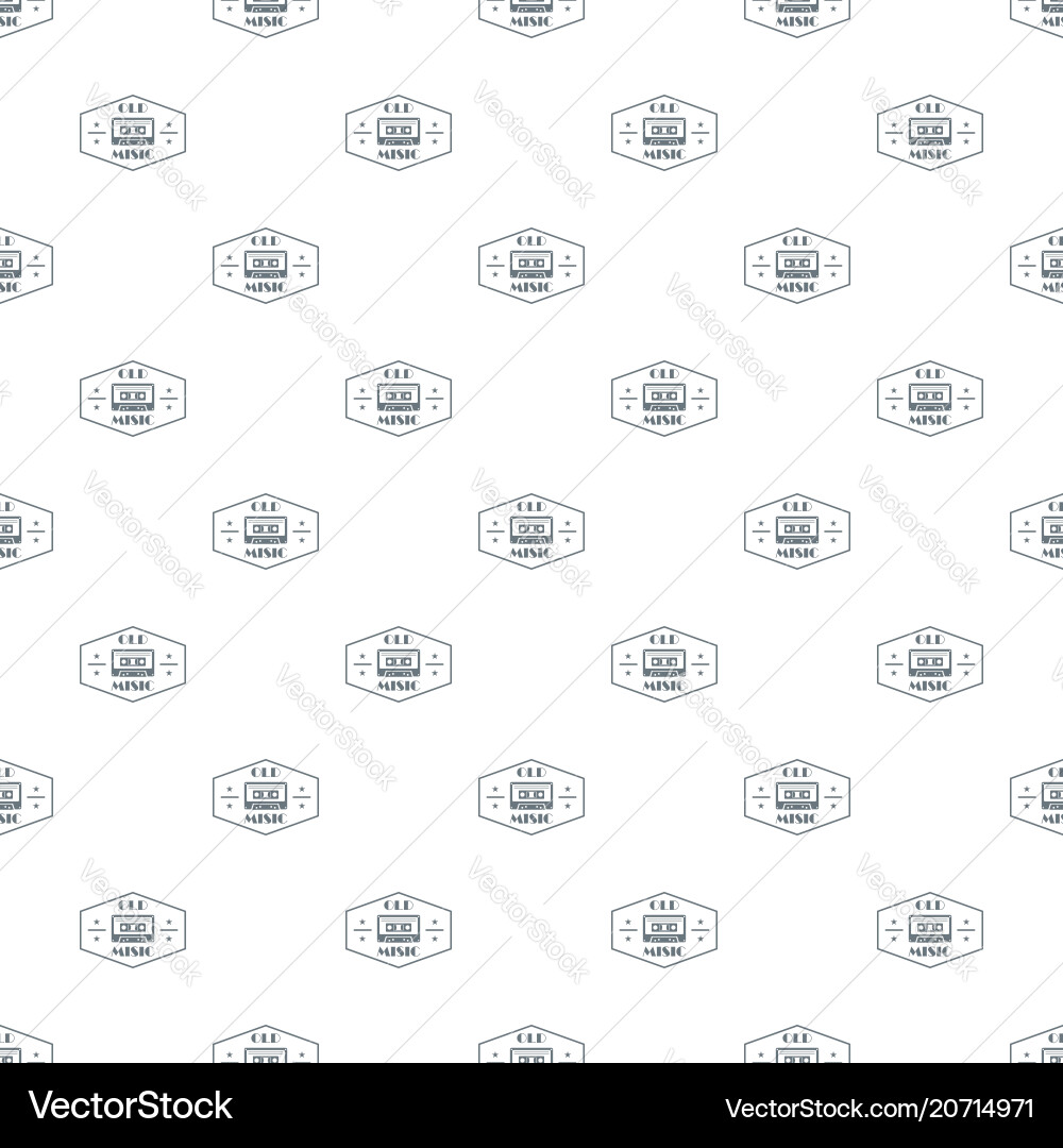 Old music pattern seamless Old music pattern seamless vector image