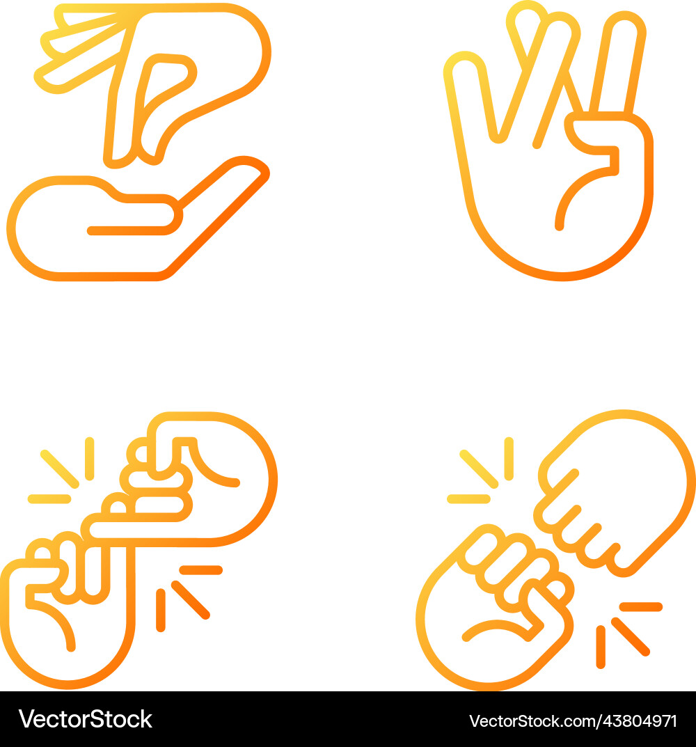Using gestures for communication pixel perfect Using gestures for communication pixel perfect vector image