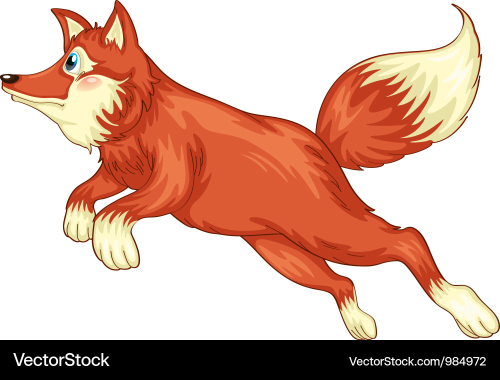 Cartoon fox Vector Image