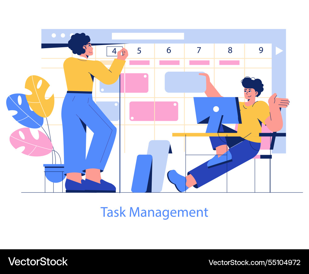 Development process automation flat Development process automation flat vector image