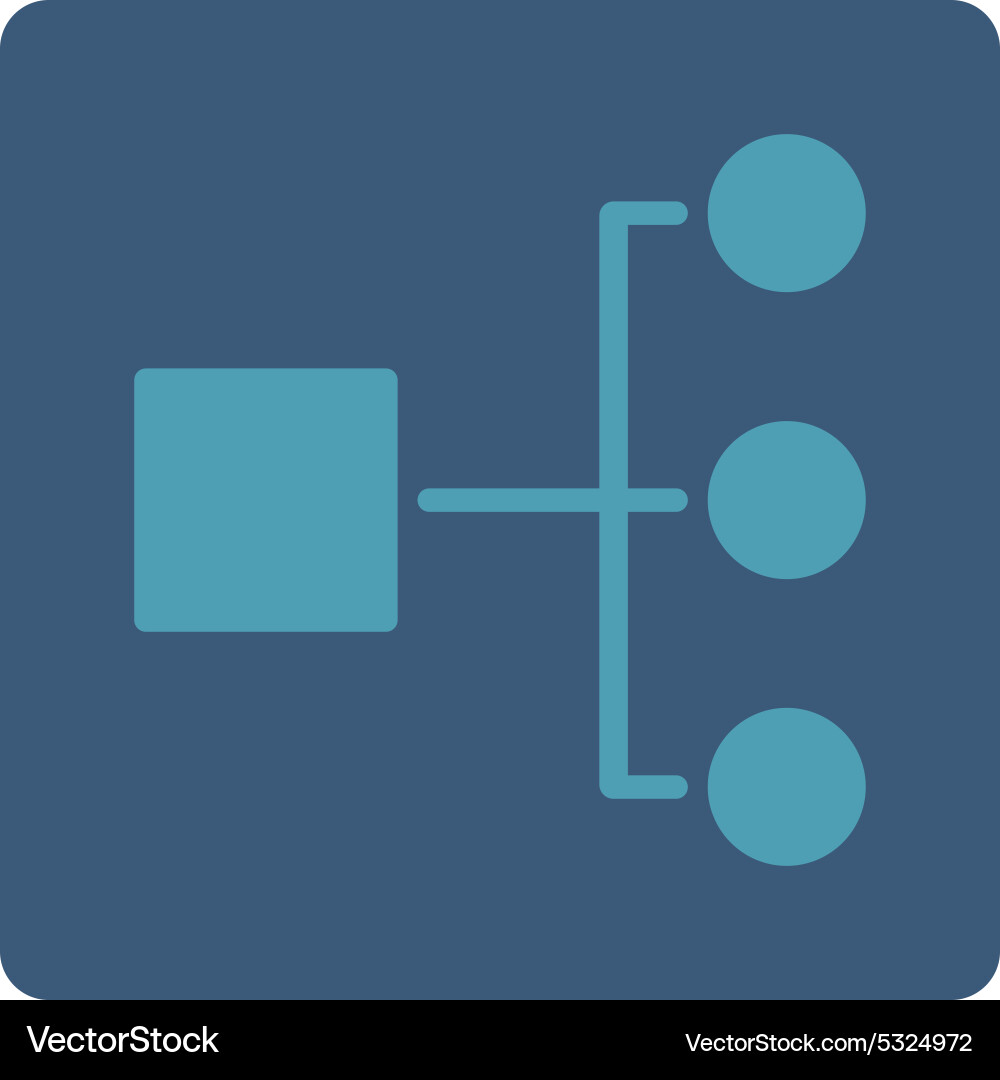 Diagram icon from commerce buttons overcolor set Vector Image
