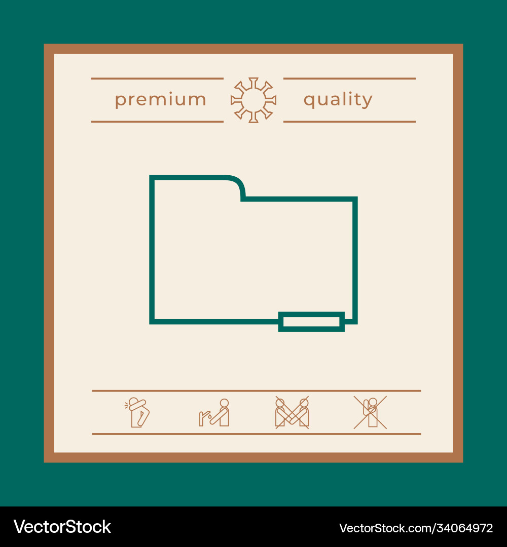 Folder delete or remove document with minus sign vector image