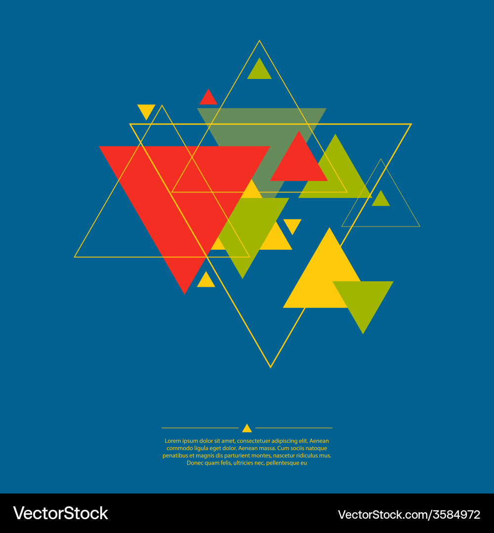 Geometric Triangle Pattern Background Vector Image