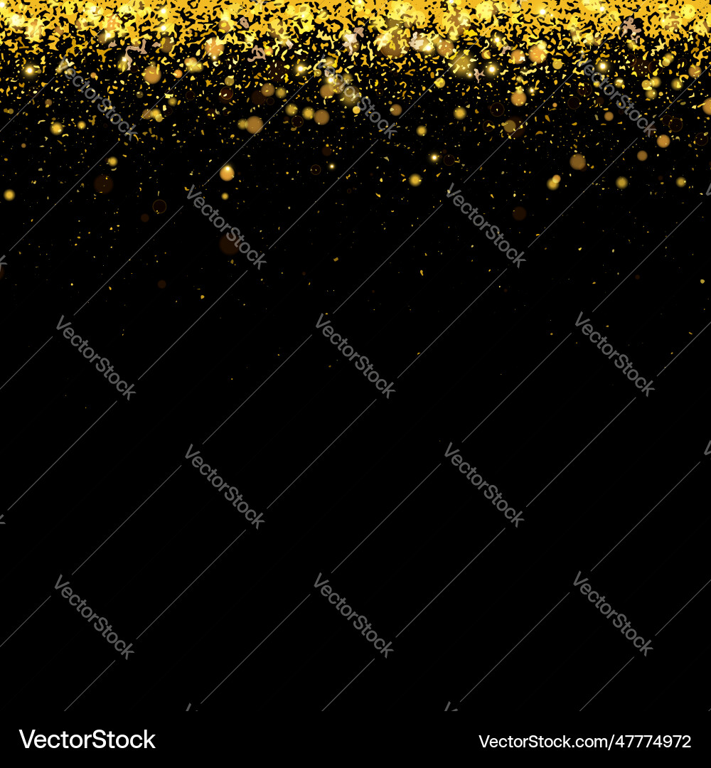 Gold Glitter Festive Background Royalty Free Vector Image