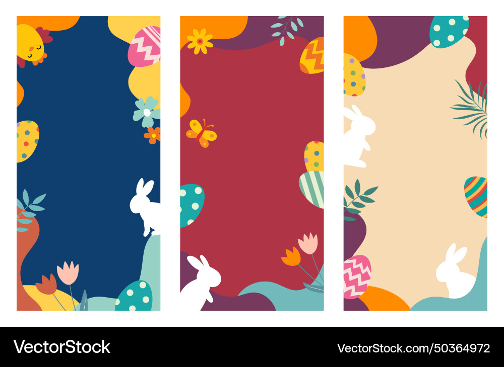 Happy easter greeting card banner background Happy easter greeting card banner background vector image