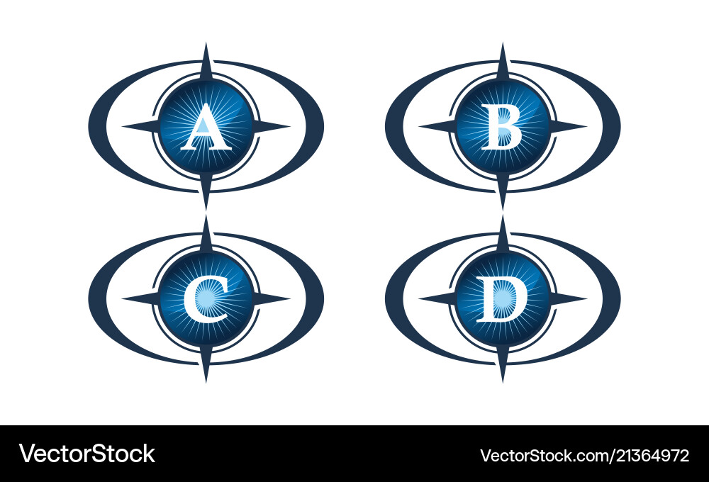 Insights guide template set Insights guide template set vector image