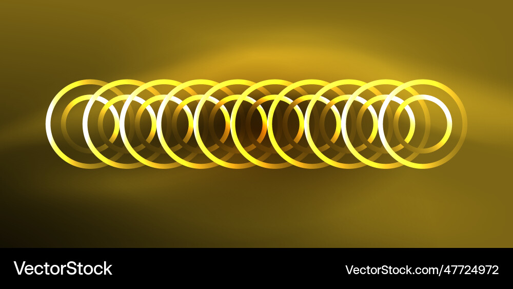 Neon lines and waves abstract background techno Vector Image