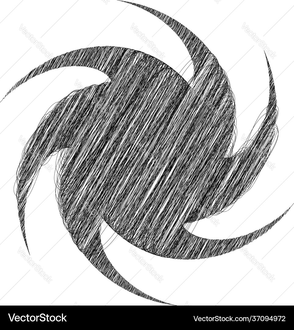 Spiral swirl twirl design element with sketchy Spiral swirl twirl design element with sketchy Vector Image
