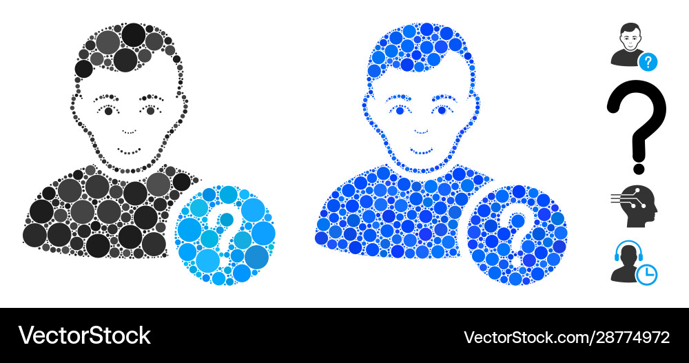 User status composition icon circle dots User status composition icon circle dots vector image