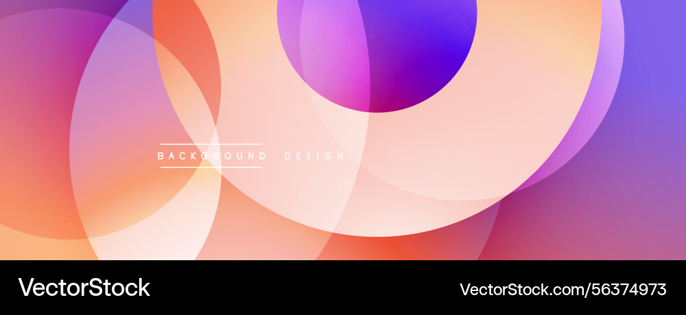 Abstract circles overlap creating vibrant Abstract circles overlap creating vibrant vector image