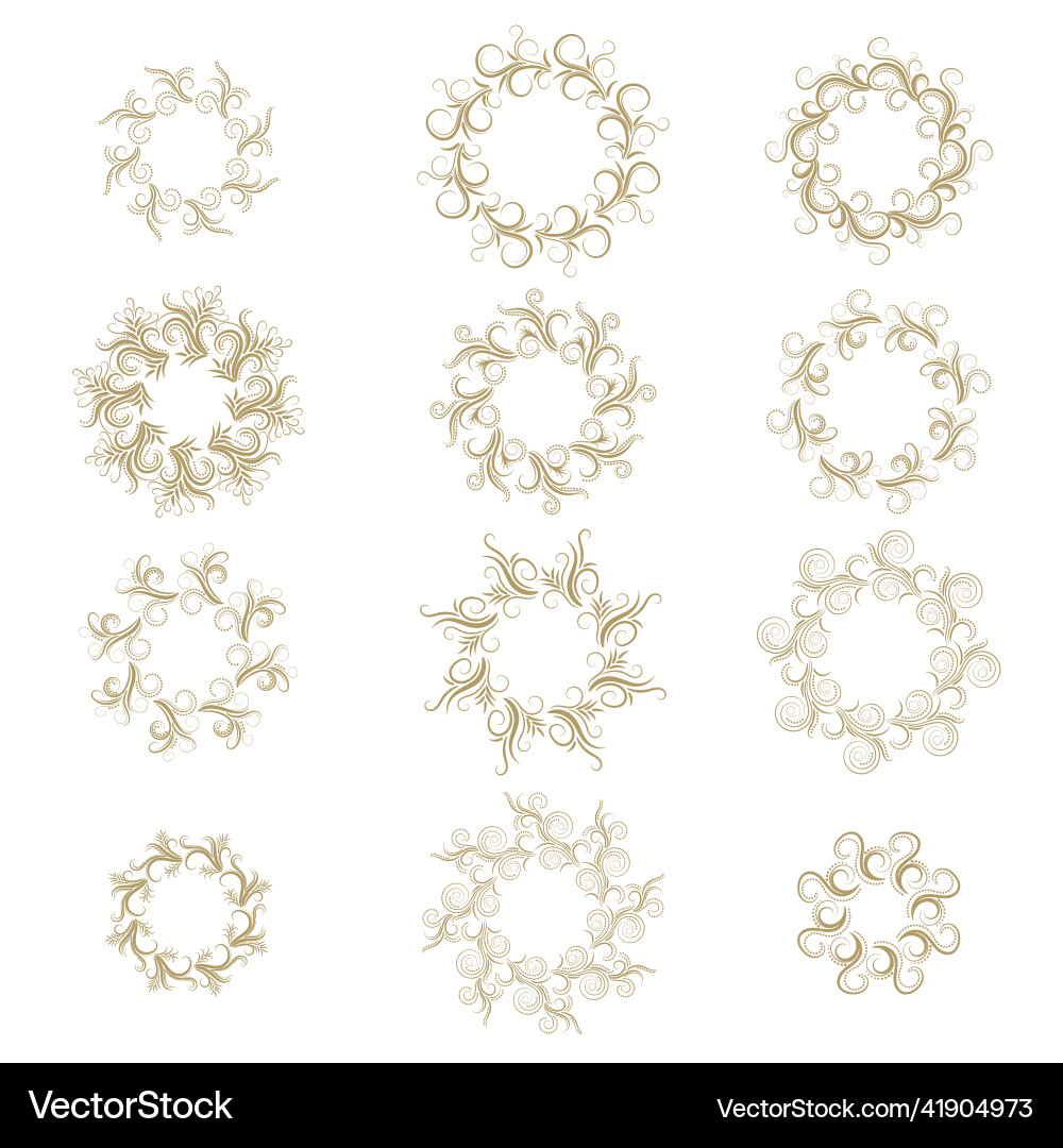 Abstract frame set Vector Image