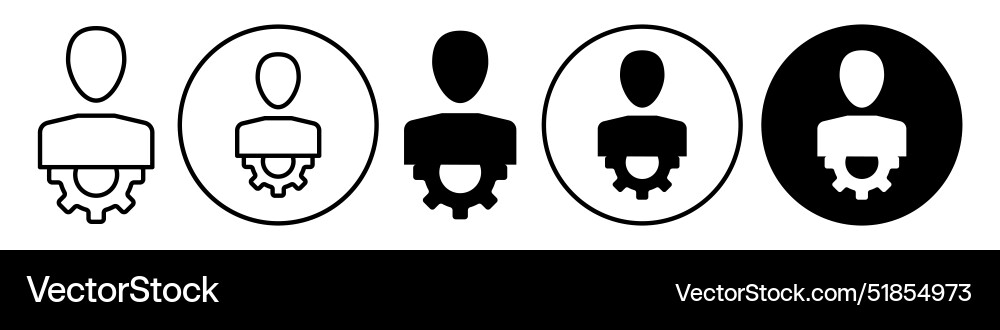 Admin icon set collection for web Vector Image